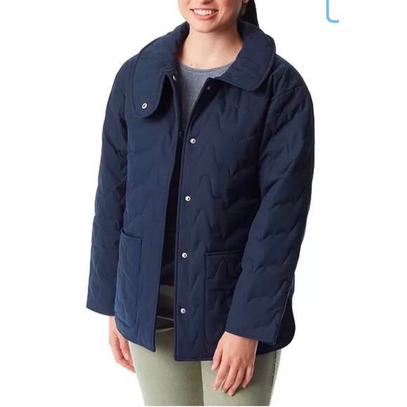 BASS OUTDOOR Jackets & Blazers - BASS OUTDOOR Women's Quilted Long-Sleeve Jacket NAVY NWT SIZE M